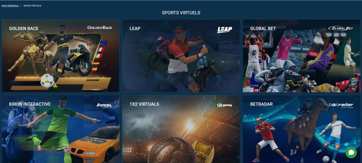 Sports virtuels sur 1xBet