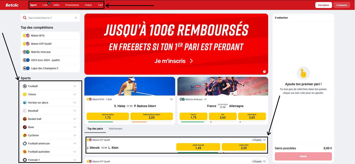 site du Betclic