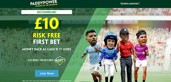 Bonus de bienvenue du Paddy Power