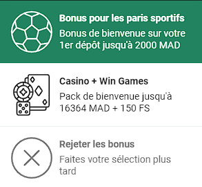 Bonus de bienvenue Betwinner