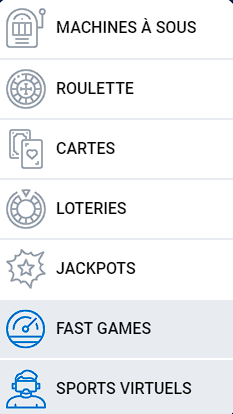 Types des jeux de hasard