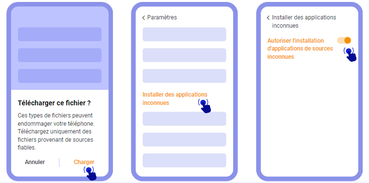 Autoriser l'installation de l'application mobile de Paripesa à partir de sources insconus.