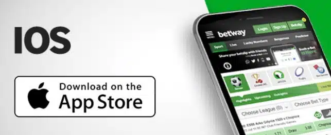 Instructions pour télécharger l'application mobile Betway sur iOS