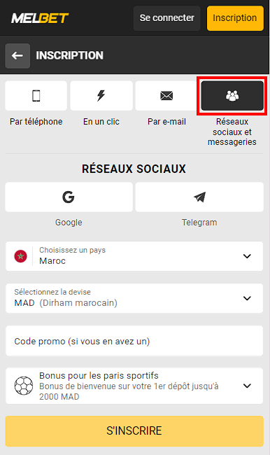 Réseaux sociaux et messageries