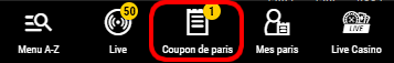 Coupon de paris bouton