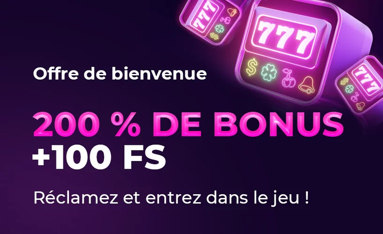 200% de bonus + 100 free spins