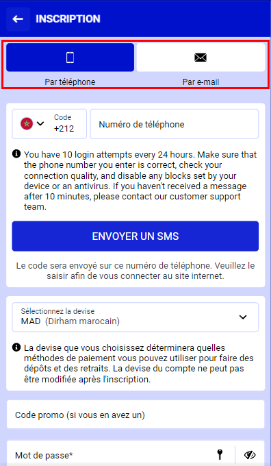 Comment s'inscrire sur PariPesa