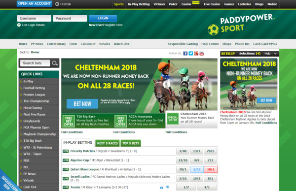 Site web de PaddyPower