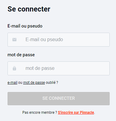 Formulaire de connexion