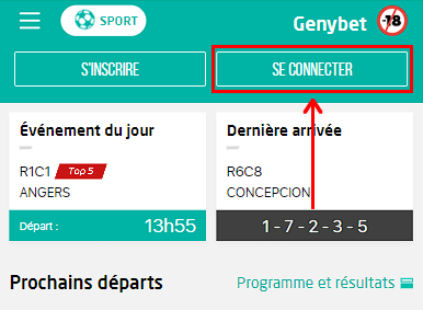 Connexion Genybet