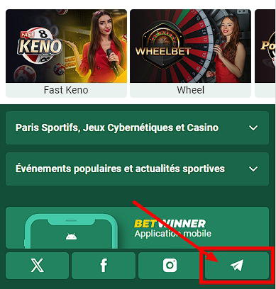 Betwinner telegram