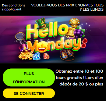 Bonus de 888Sport pour des tours gratuits le lundi