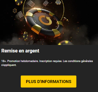 Remise en argent sur le site de Bwin