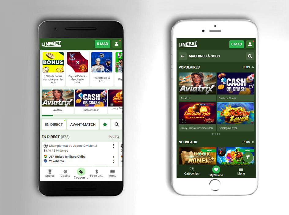 Application mobile LineBet pour iOS et Android