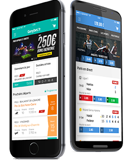Application mobile Genybet pour les courses de chevaux