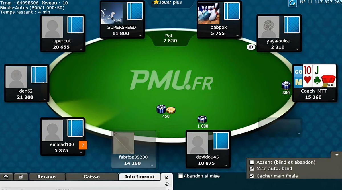 poker Parties multiples pmu