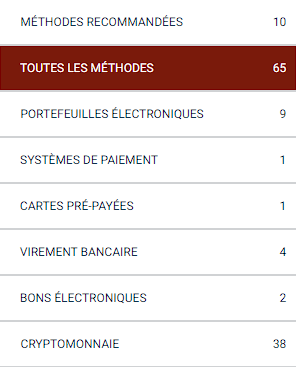 Types de systèmes de paiement