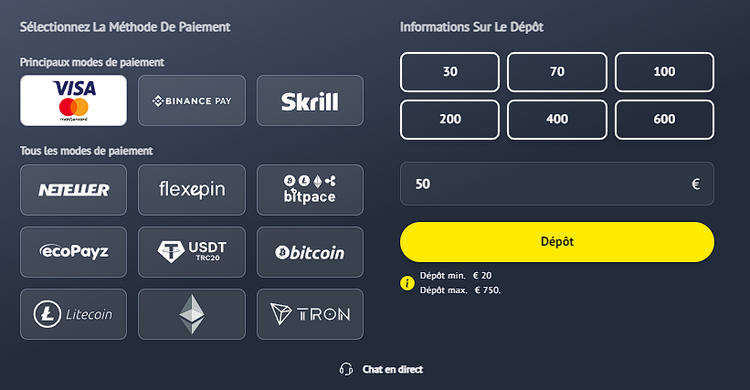 إيداع على YoniBet