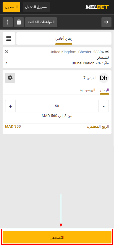 كيفية المراهنة على سباقات الخيل على Melbet