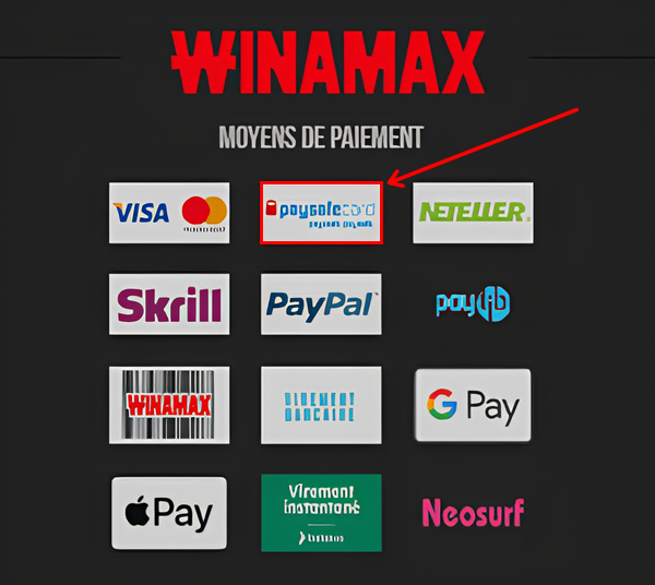 Paysafecard في Winamax