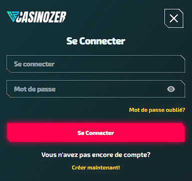 Casinozer تسجيل الدخول للحساب