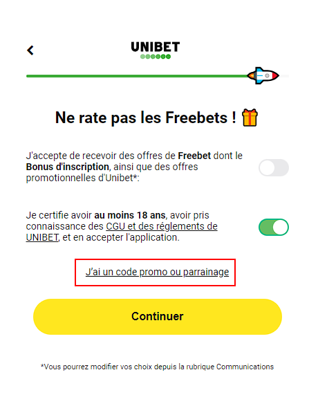 Unibet الرمز الترويجي