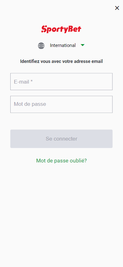 تسجيل الدخول للحساب SportyBet