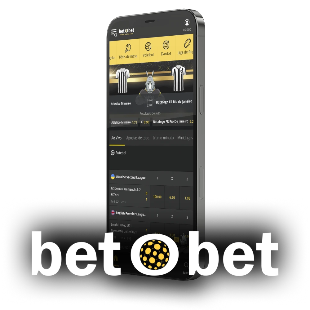 BetObet تطبيق الهاتف المحمول