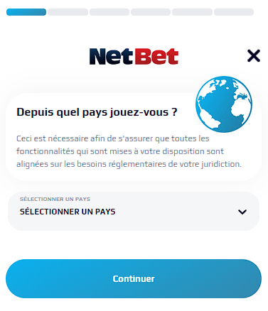 التسجيل NetBet