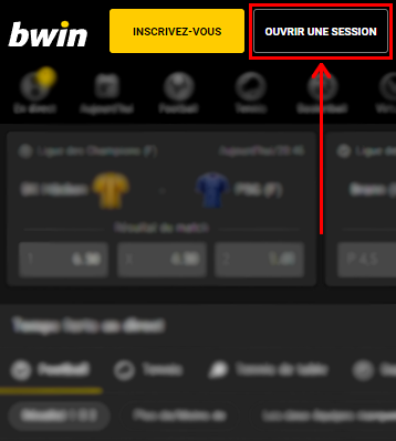 bwin تسجيل الدخول إلى الحساب