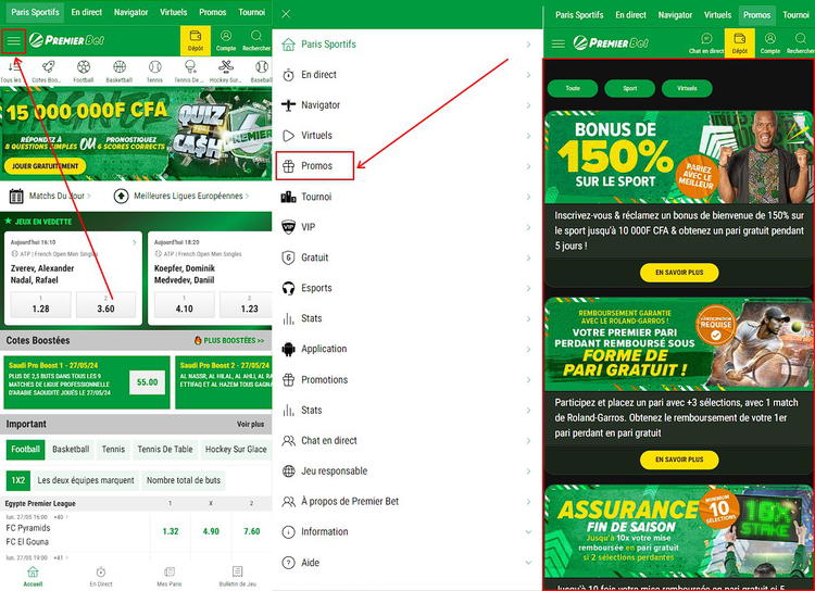 PremierBet المكافآت والعروض الترويجية