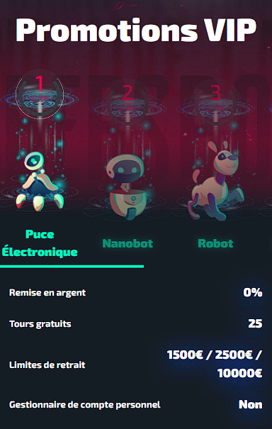 العروض الترويجية VIP