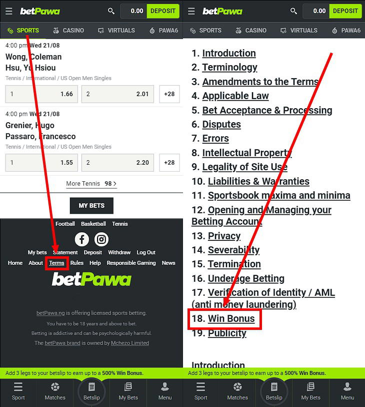 betpawa المكافآت والعروض الترويجية